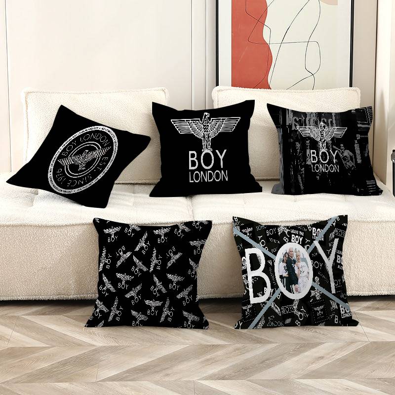 Home Textiles London - Klassisches B-Boy L-London-Logo, personalisierter Bildtext, dekorative