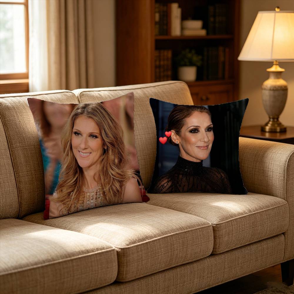 Home Textiles Canada - C-C-Celine D-Dion-Canada-Singer Kissenbezug, Kissenhülle, Überwurf-Kissenbezug für