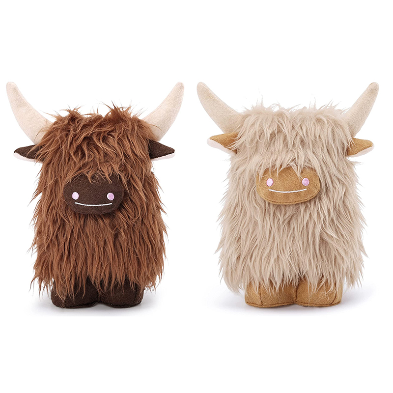 Highland Home Textiles - Highland Cow Gnomes Geburtstagsdekorationen Geschenke Creme