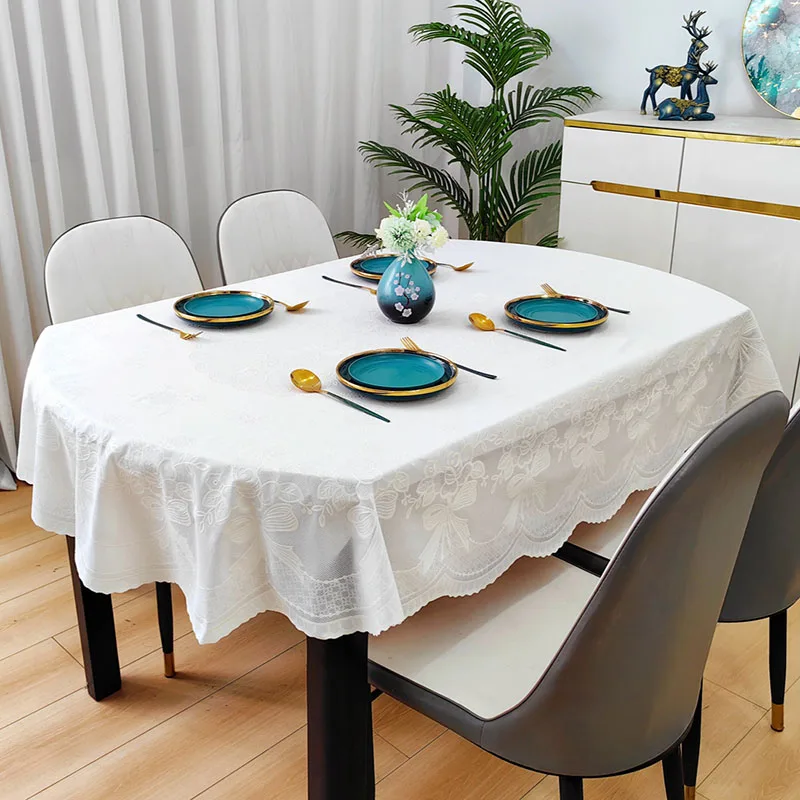 Home Textiles News - Neue ovale wasserdichte PVC-Tischdecke im europäischen