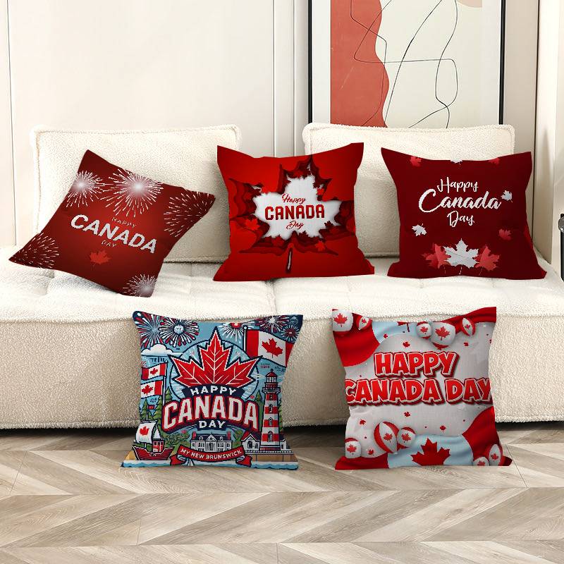 Home Textiles Canada - C-CANADA DAY Kissenbezüge, Cartoon-Sofa, dekorativ, für