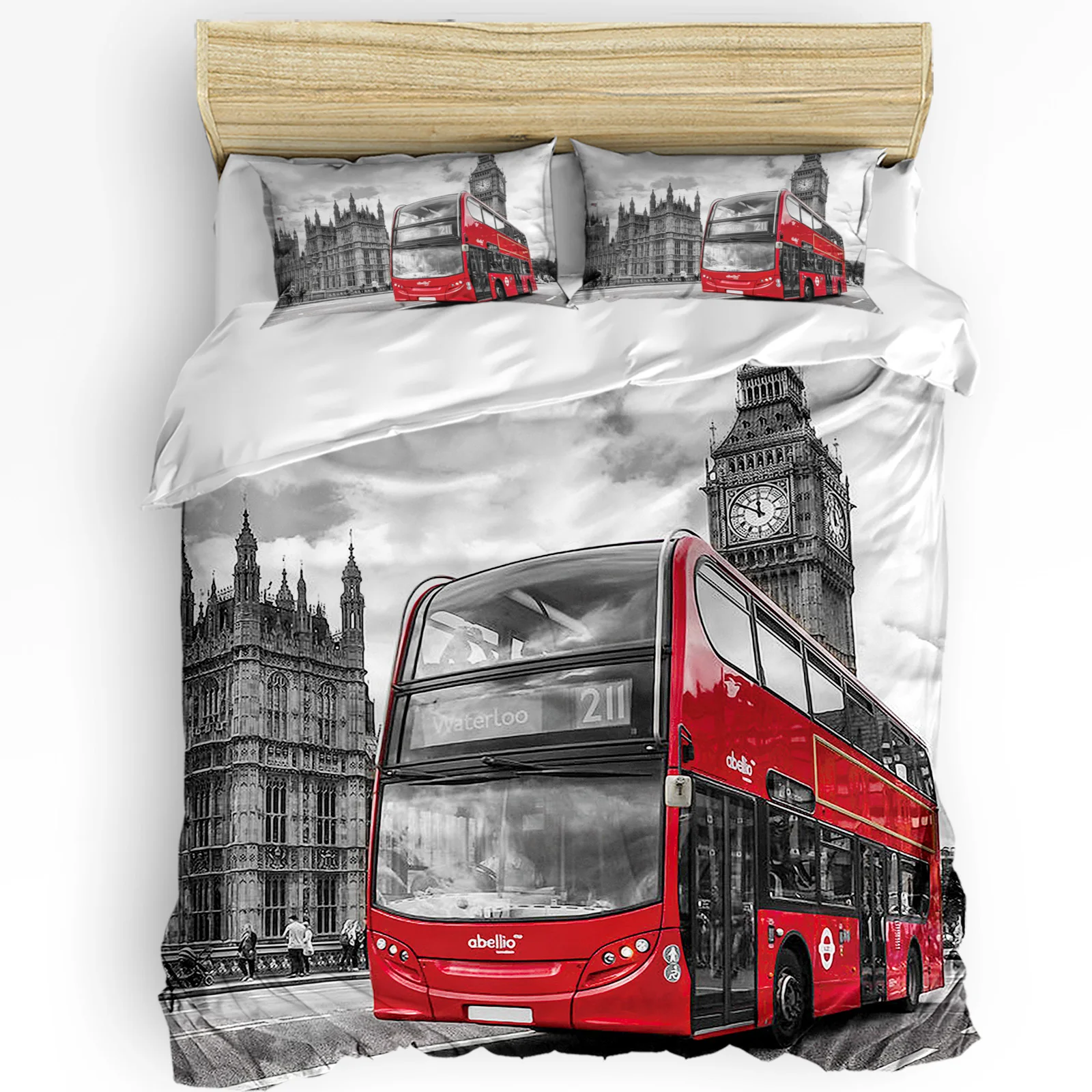 Home Textiles London - London Street Red Bus Big Ben
