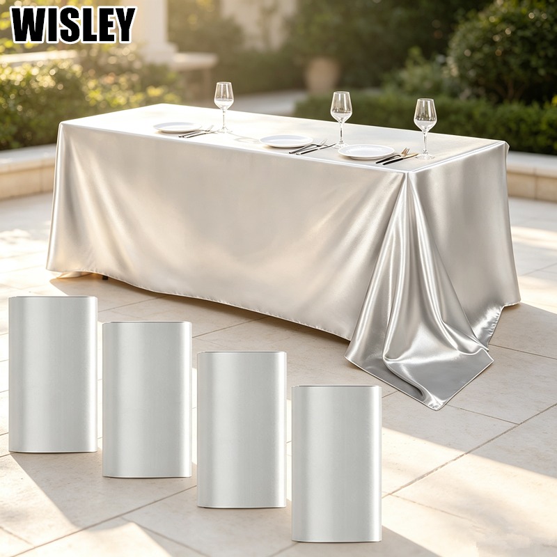 Home Textiles News - Satin-Tischdecke, glatte, seidige Tischabdeckung, rechteckige Satin-Tischdecke