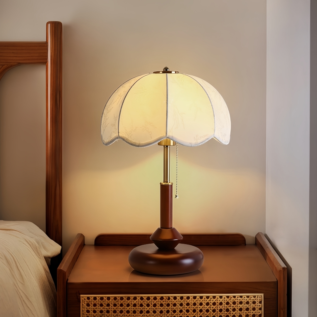 Home Textiles And Decor - Vintage gewölbte Kuppel-Tischlampe für Schlafzimmer, Nachttisch,