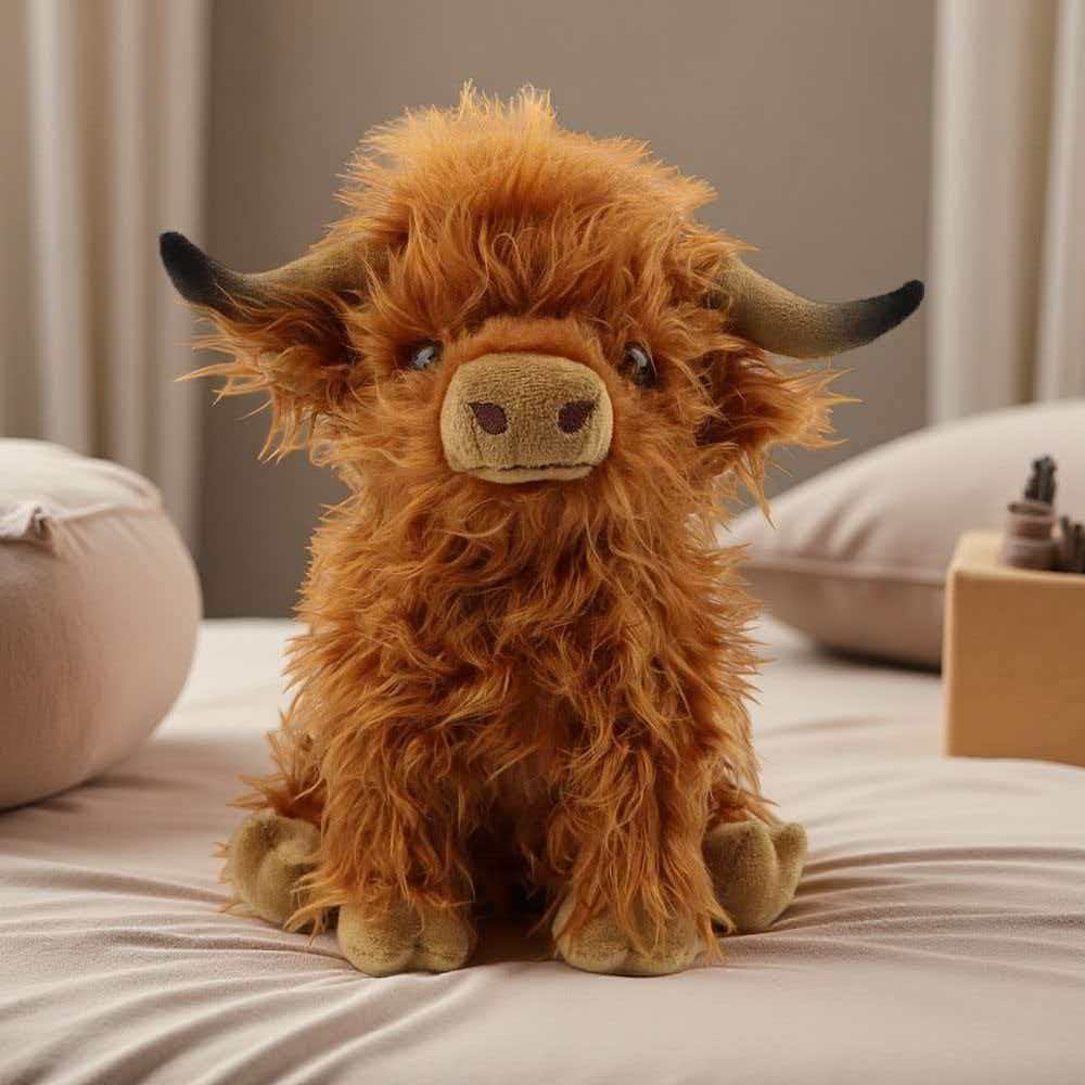 Highland Home Textiles - Highland Bull Simulation Plüsch Spielzeug Tasche