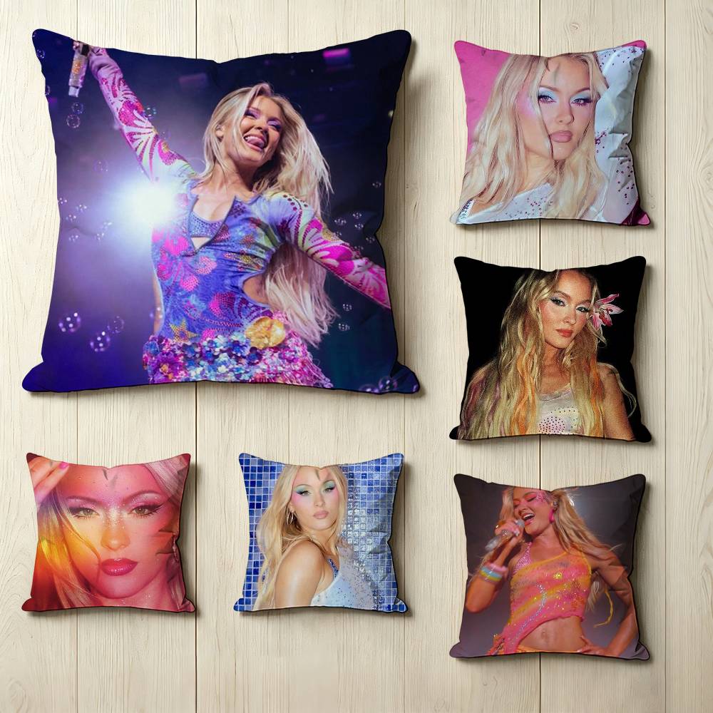 Zara Home Textiles - Electropop-Sängerin Z-Zara L-Larsson, quadratischer, doppelseitig bedruckter