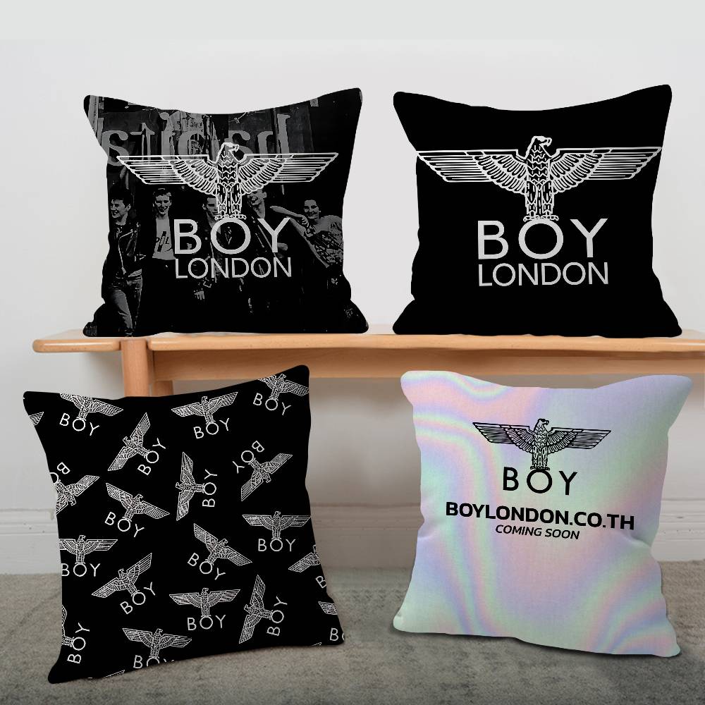 Home Textiles London - Klassisches B-Boy L-London-Logo, personalisierter Bildtext, dekorative