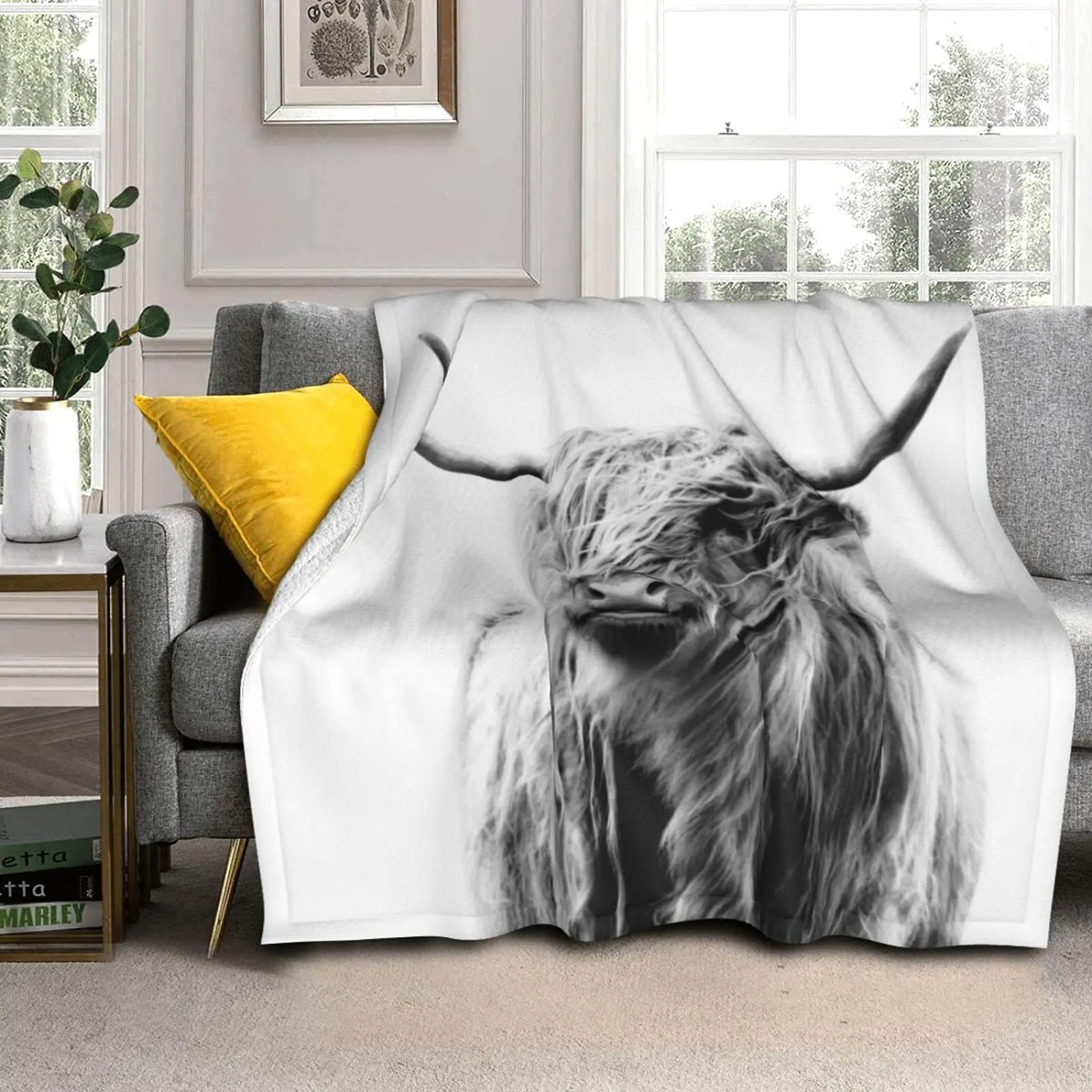 Highland Cow Decke, Tierbettwä – Highland Home Textiles Bewertung und Preis