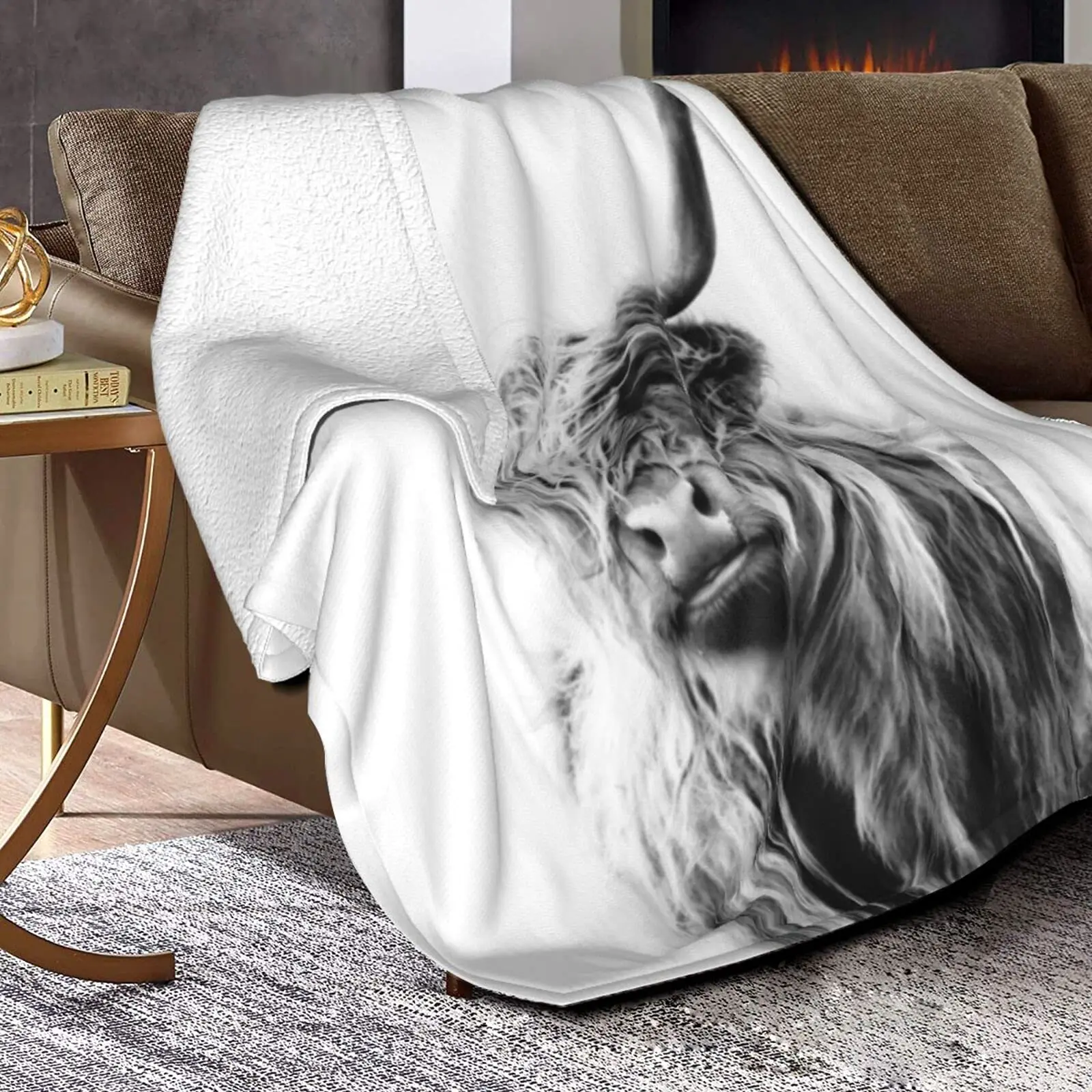 Highland Cow Decke, Tierbettwä – Highland Home Textiles Bewertung und Preis