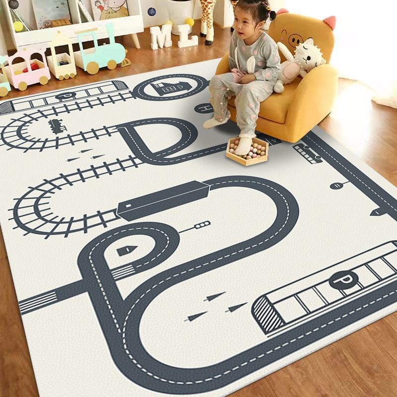 Cartoon-Kinderbodenmatte, Stad – Home Textiles City Bewertung und Preis