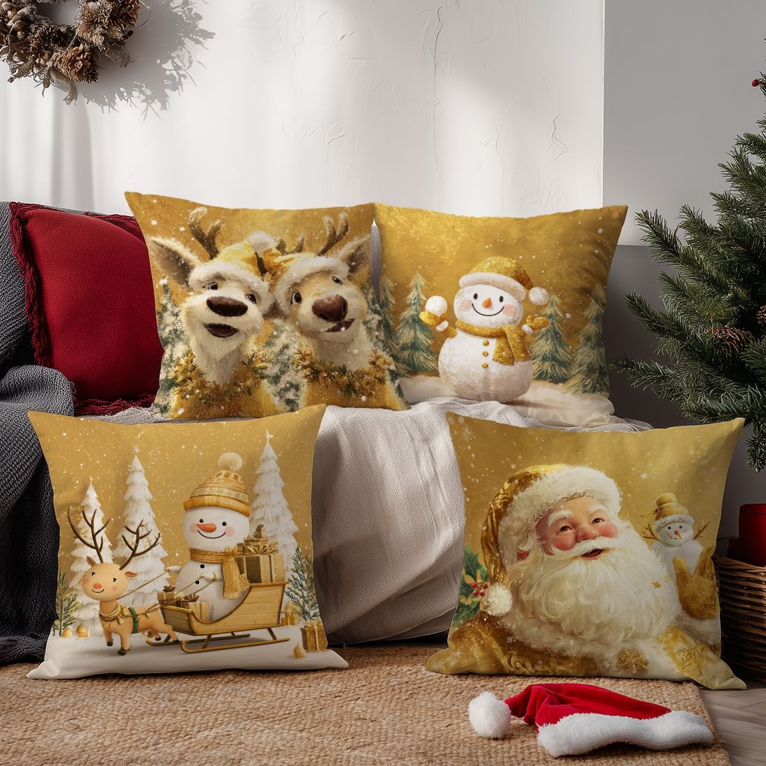 Festliche Weihnachtskissenbezü – Home Textiles News Bewertung und Preis