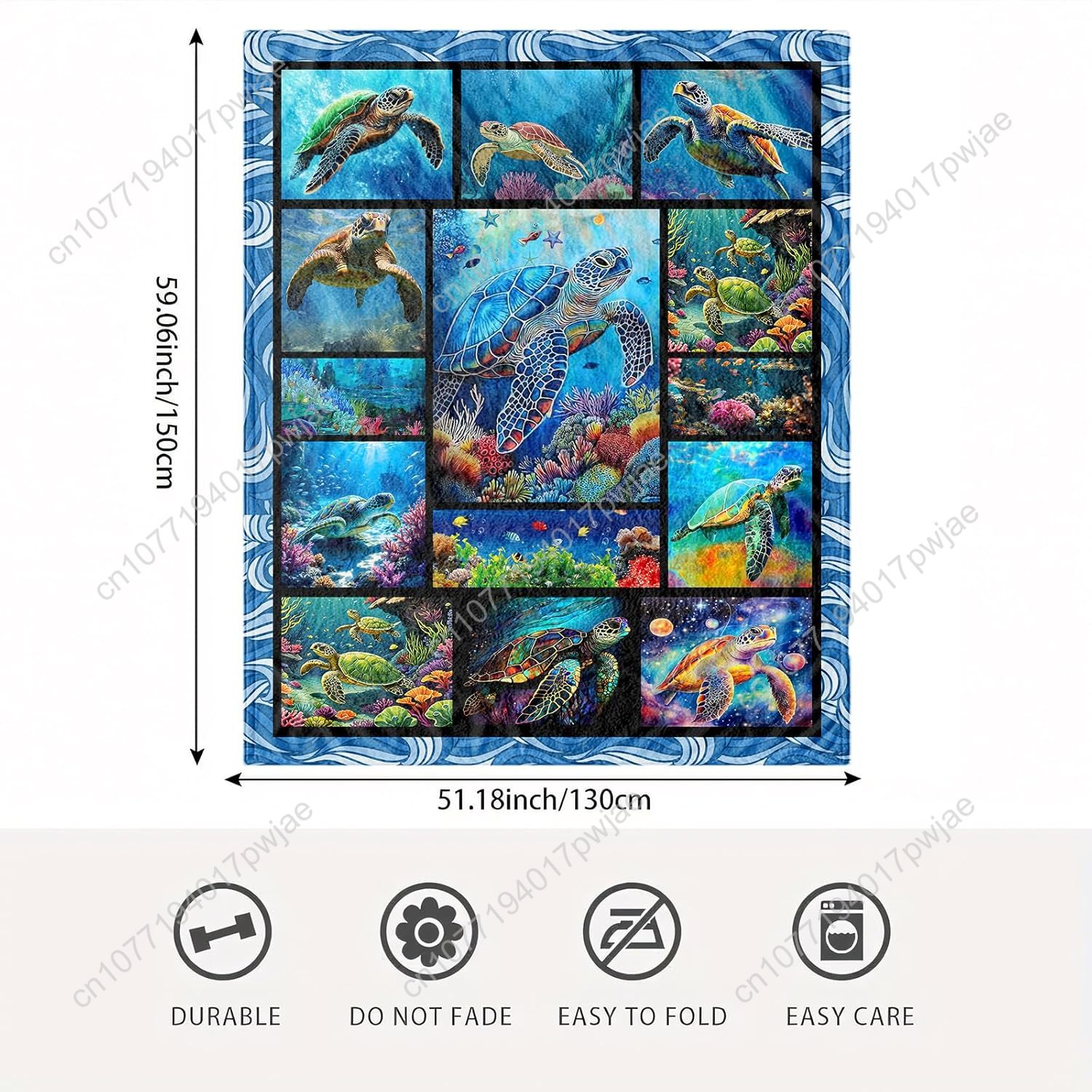 Flanell-Überwurfdecke mit Meer – Home Textiles And Decor Bewertung und Preis