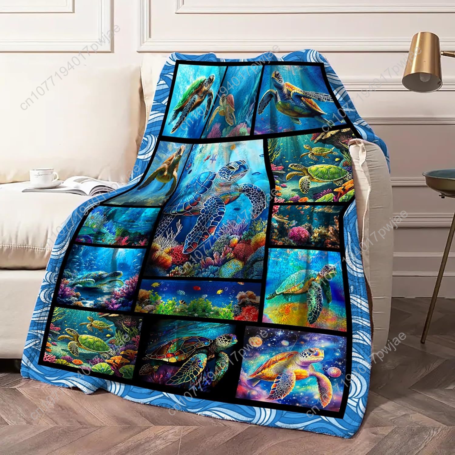 Flanell-Überwurfdecke mit Meer – Home Textiles And Decor Bewertung und Preis