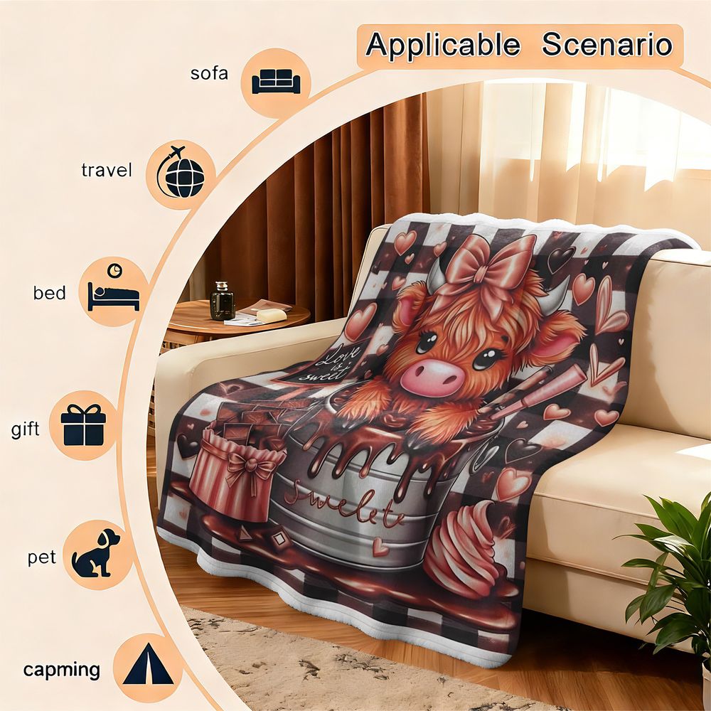 Niedliche Highland Cattle bedr – Highland Home Textiles Bewertung und Preis