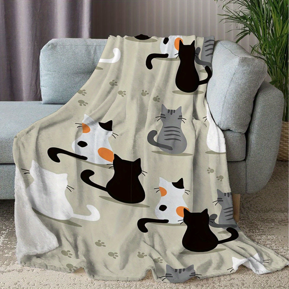 Decke mit Katzenmuster, perfek – Your Home Textiles Bewertung und Preis