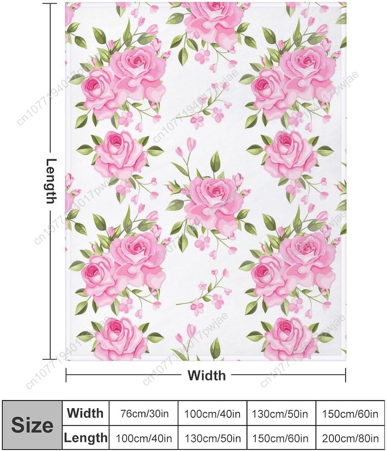Rosa Blumen-Überwurfdecke, Blu – Home Textiles And Decor Bewertung und Preis