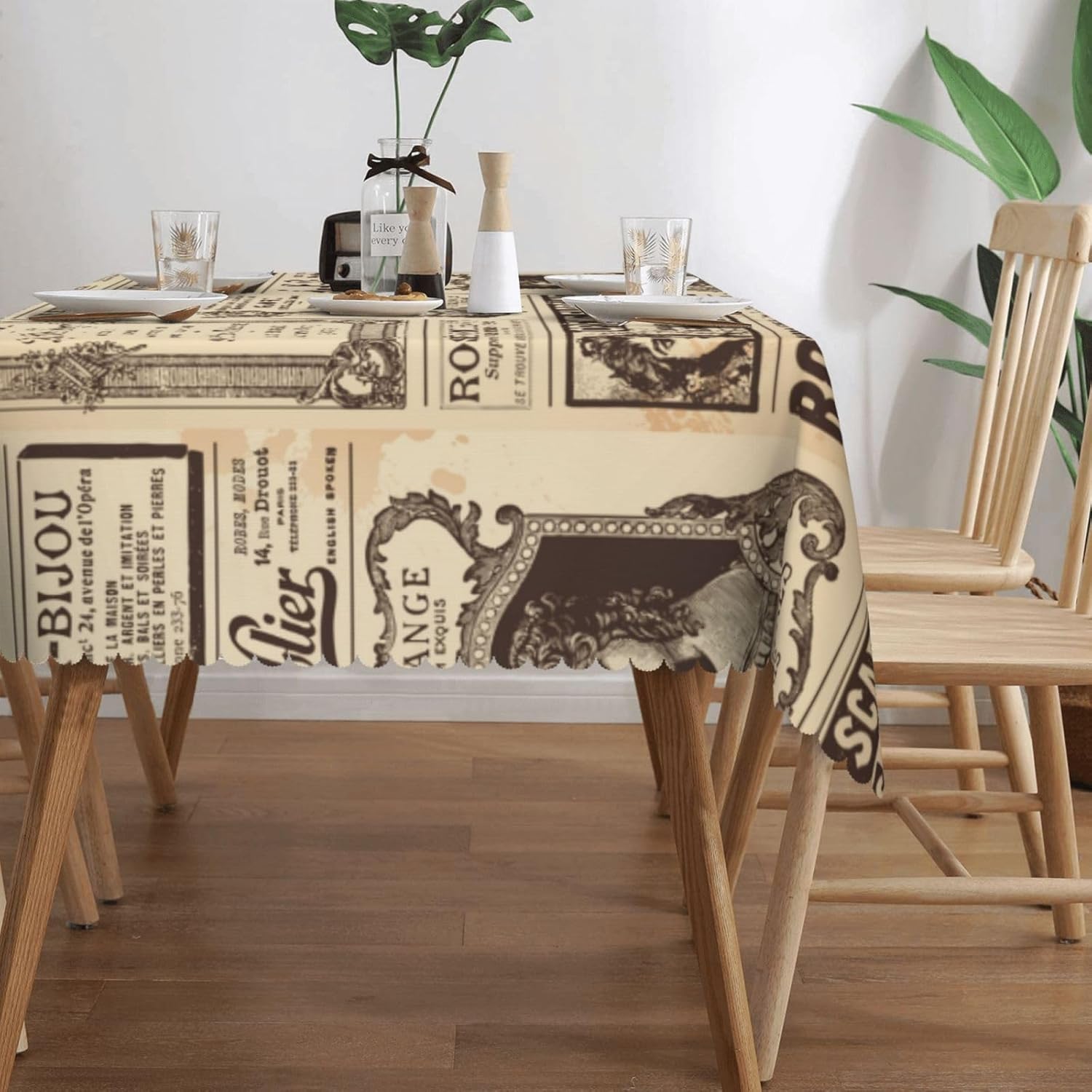 Vintage-Tischdecke mit Pariser – Home Textiles News Bewertung und Preis