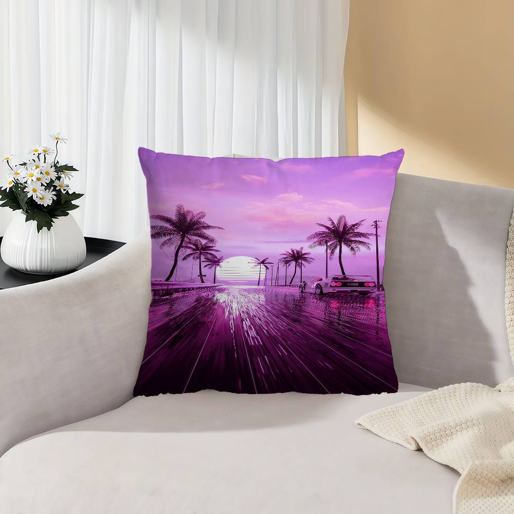 Neon Night City Landscape 80er – Home Textiles City Bewertung und Preis