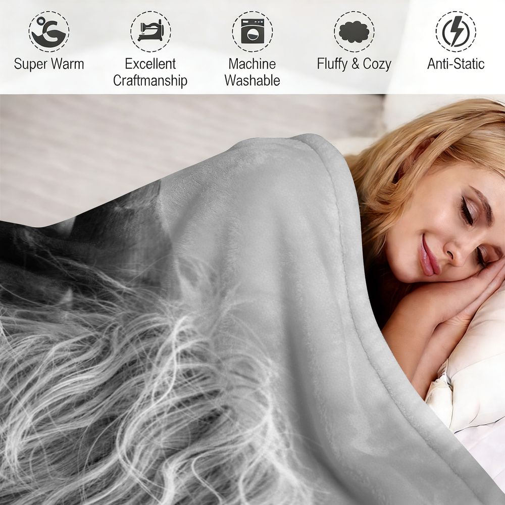 Highland-Kuh-Wurfdecke, Flanel – Highland Home Textiles Bewertung und Preis