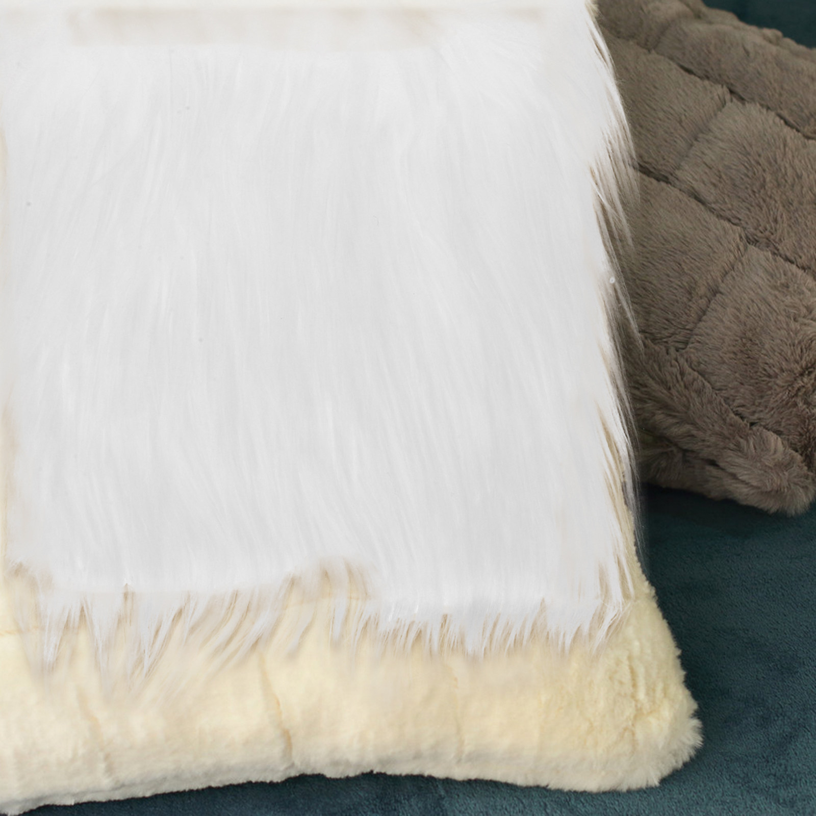 2 Stück Quadratisches Langhaar – Home Textiles And Decor Bewertung und Preis