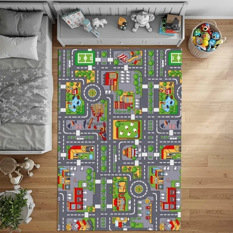Kinder-Spielmatte mit Stadtstr – Home Textiles City Bewertung und Preis