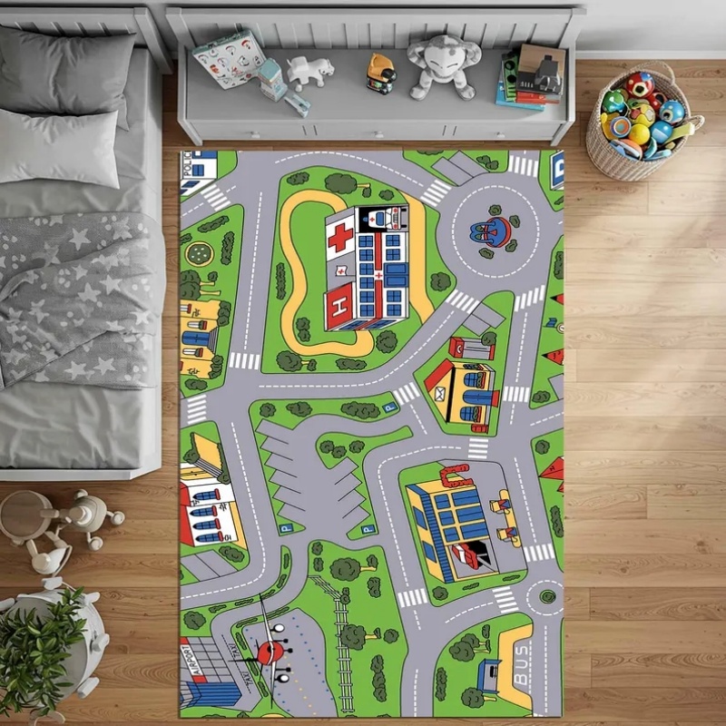 Kinder-Spielmatte mit Stadtstr – Home Textiles City Bewertung und Preis