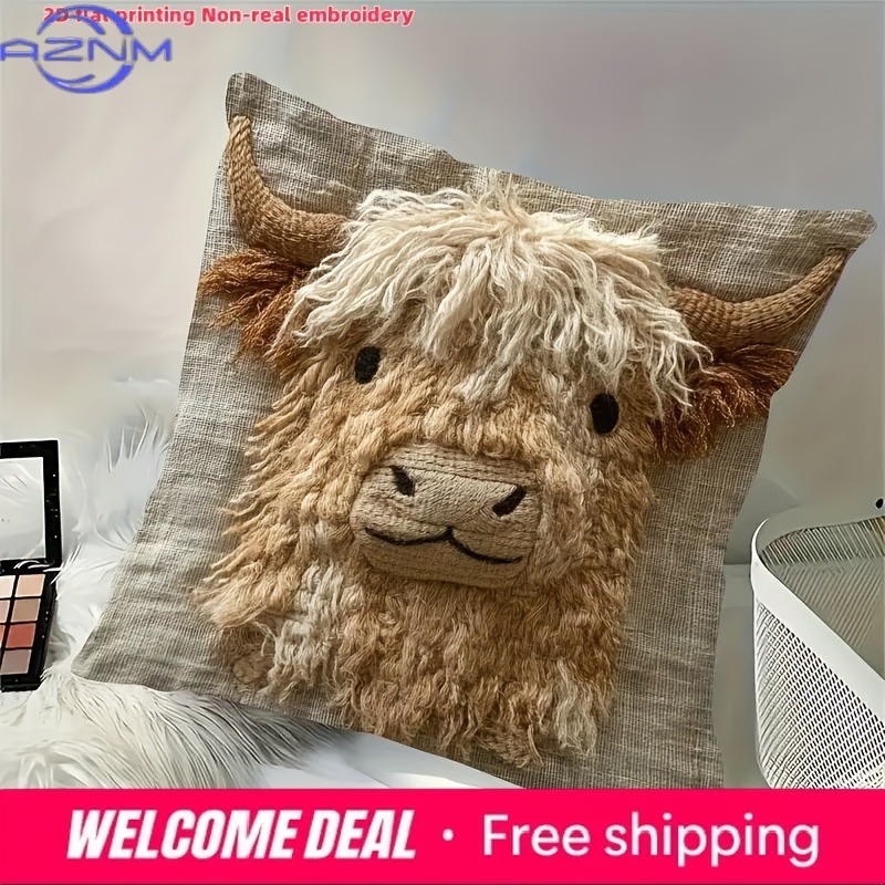 Niedliches Highland-Kuh-Design – Highland Home Textiles Bewertung und Preis