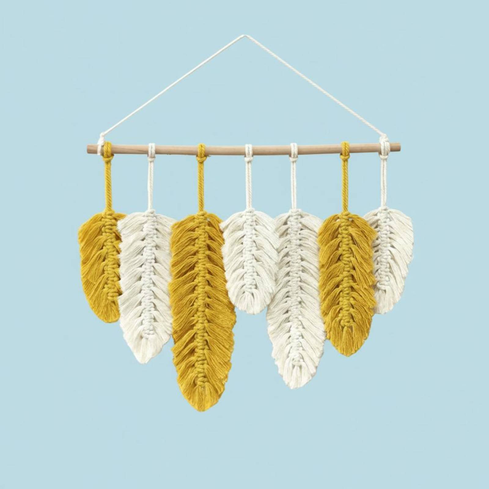 Makramee Feder-Wandbehang Hand – Home Textiles And Decor Bewertung und Preis